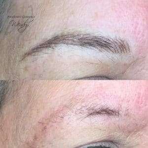 finished brow treatment